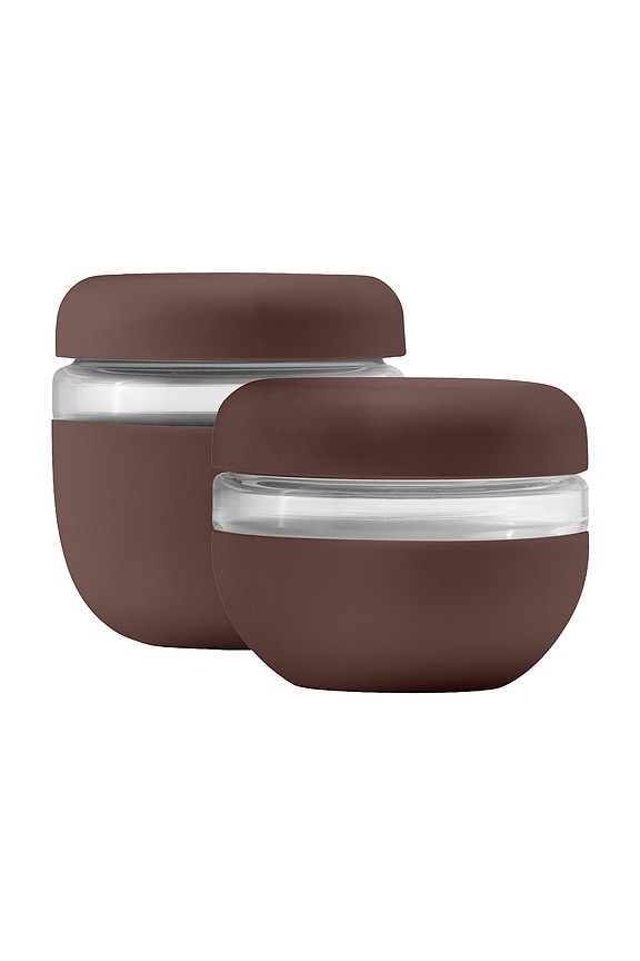 view 2 of 3 Glass Seal Tight Bowl 16oz in Cocoa