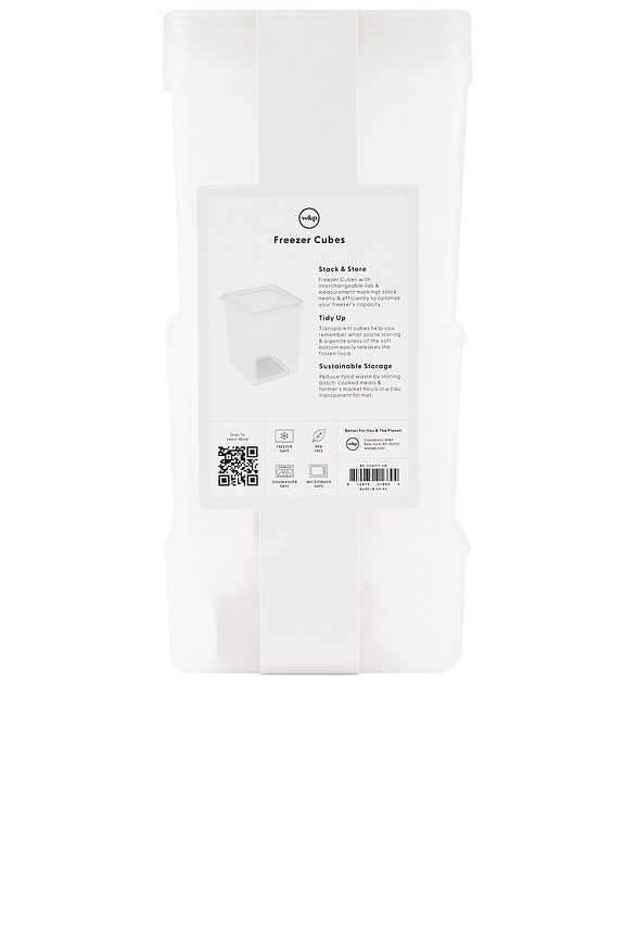 view 2 of 7 Set Of 3 Freezer Cubes in Clear