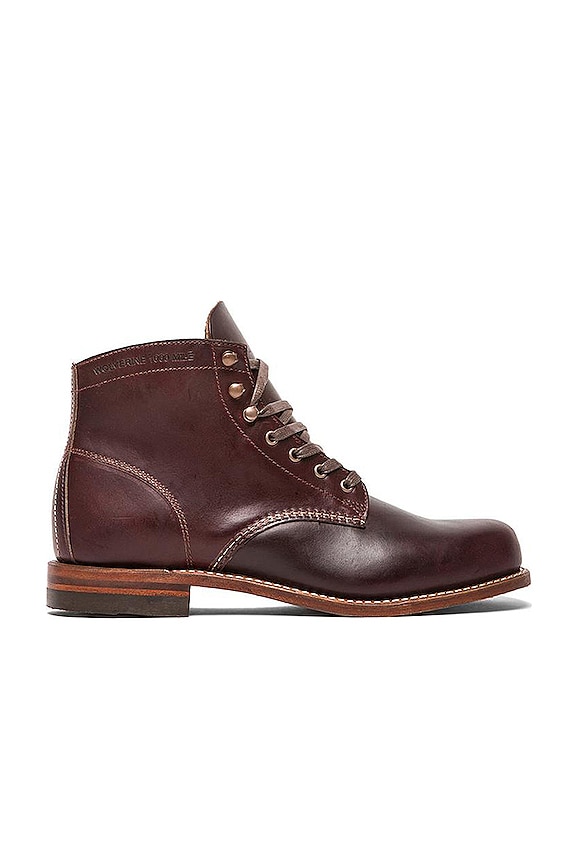 Wolverine 1000 Mile Original Boot in Cordovan No.8 | REVOLVE