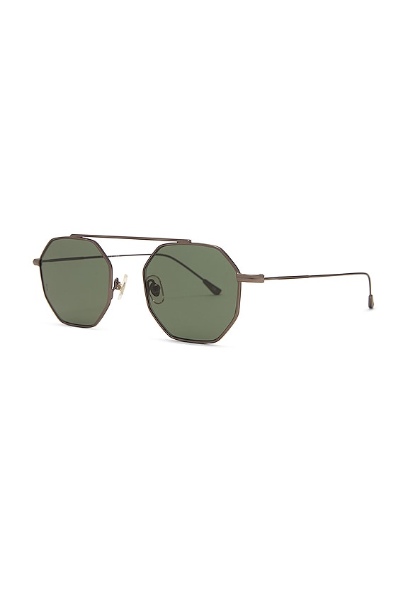 view 2 of 3 GAFAS DE SOL in Gun Metal Front & Green