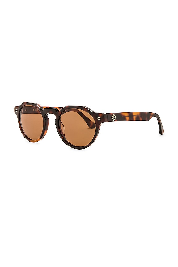 view 2 of 3 サングラス in Brown Tortoise & Bronze