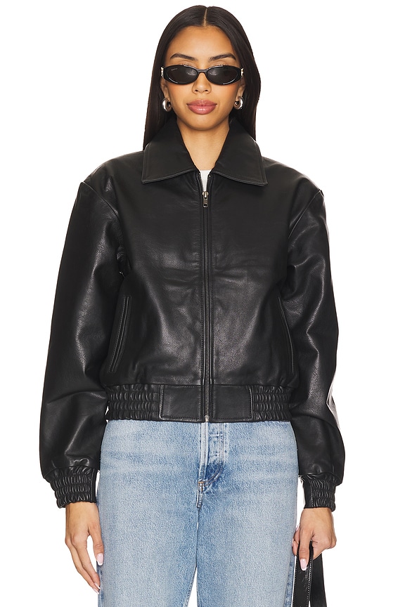 view 2 of 5 BOMBER 자켓 in Black