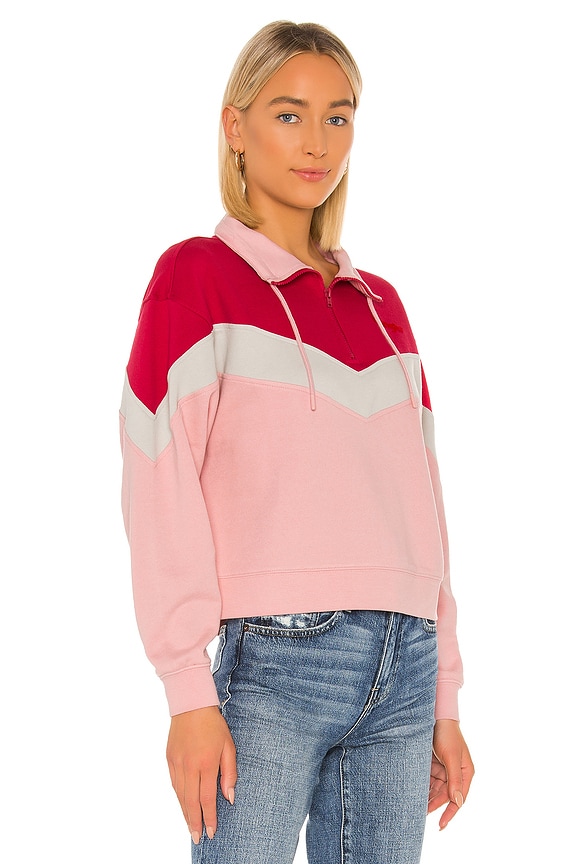 view 2 of 4 Chevron Sweatshirt in Bridal Rose