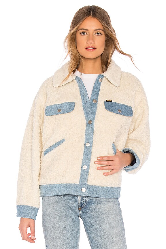 view 2 of 5 BLOUSON FAUX SHERPA in Egret Off White
