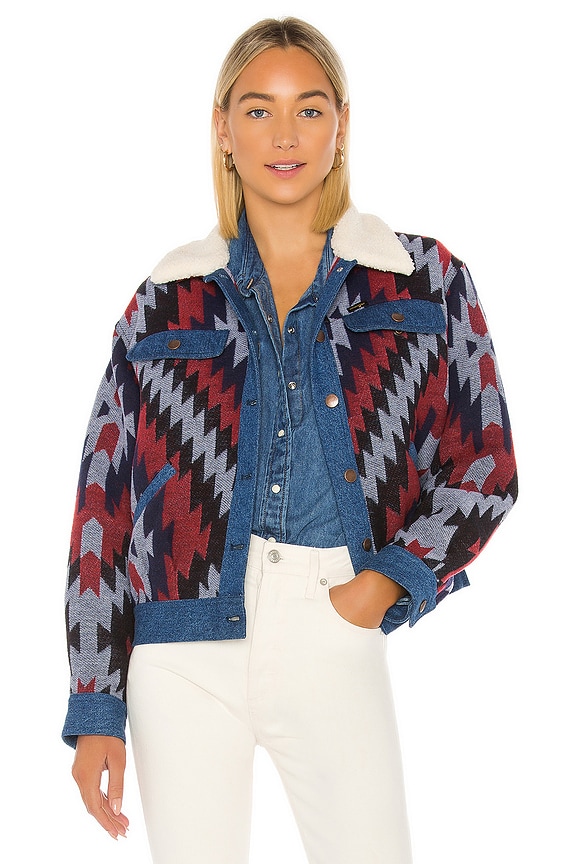 view 1 of 5 CHAQUETA TRUCKER in Blue Depths