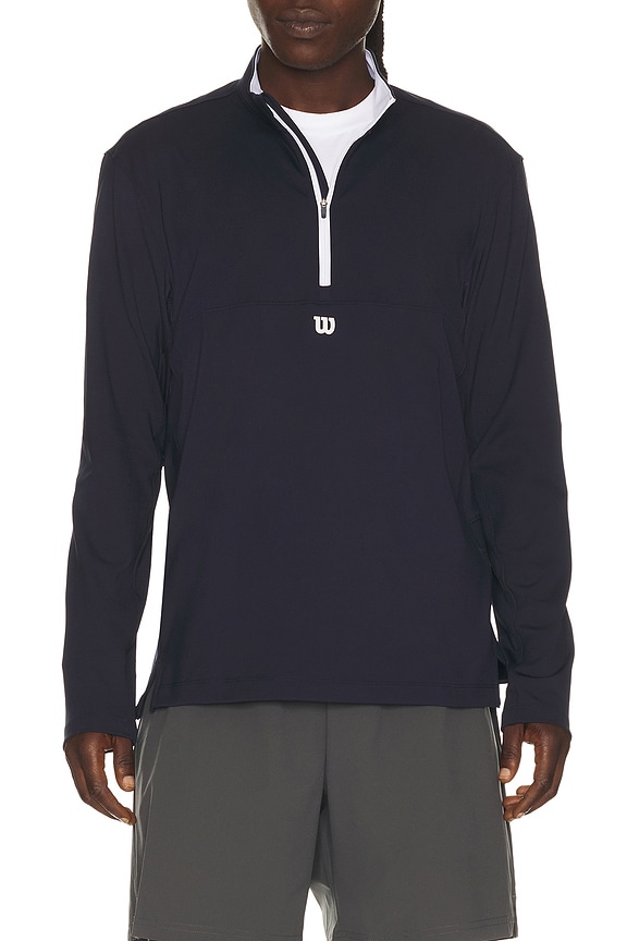 view 1 of 5 Elevate Performance Half-Zip in Classic Navy