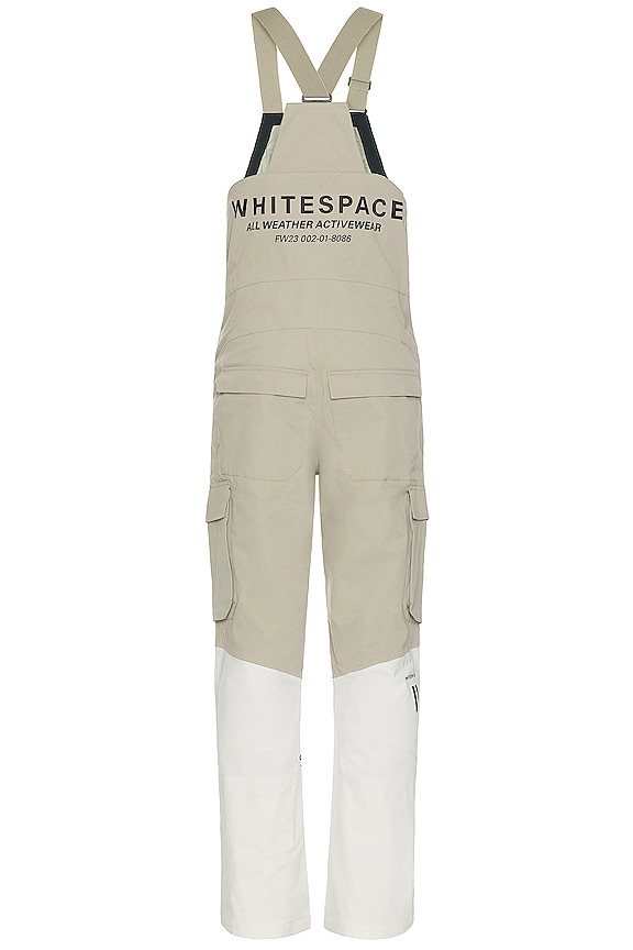 view 2 of 5 2l Insulated Cargo Bib Pant in Warm White, Fog Khaki, & Black