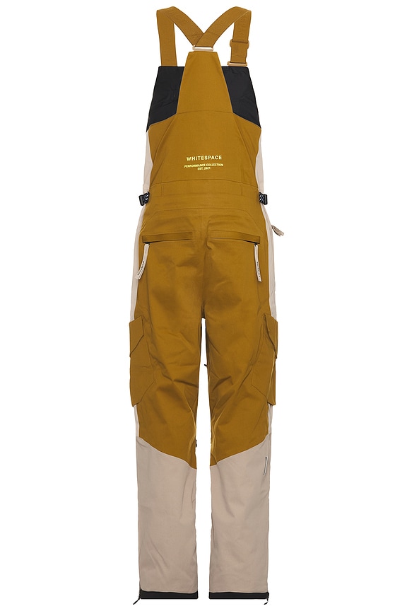 view 2 of 5 2L Cargo Insulated Bib Pant in Taupe & Green Khaki
