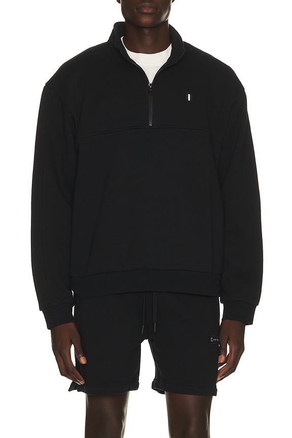 view 1 of 5 Quarter Zip Sweatshirt in Black