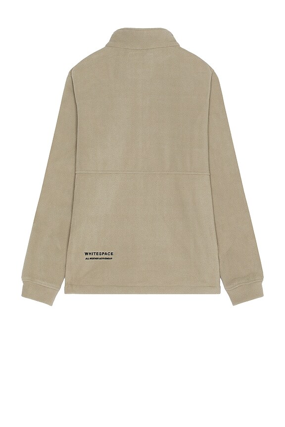 view 2 of 5 Apres Polar Fleece Zip Up Jacket in Fog Khaki
