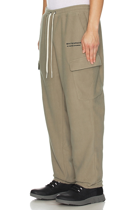 view 2 of 6 Apres Polar Fleece Cargo Pant in Fog Khaki