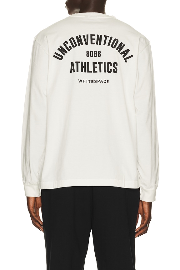 view 2 of 4 Premium Graphic Long Sleeve Tee in Whisper White