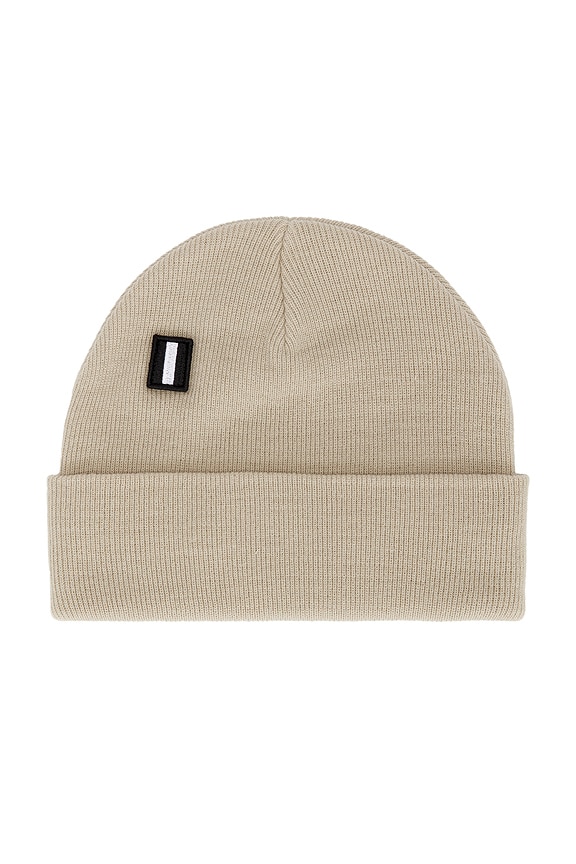 view 2 of 2 Cashmere Knit Beanie in Bone & Black