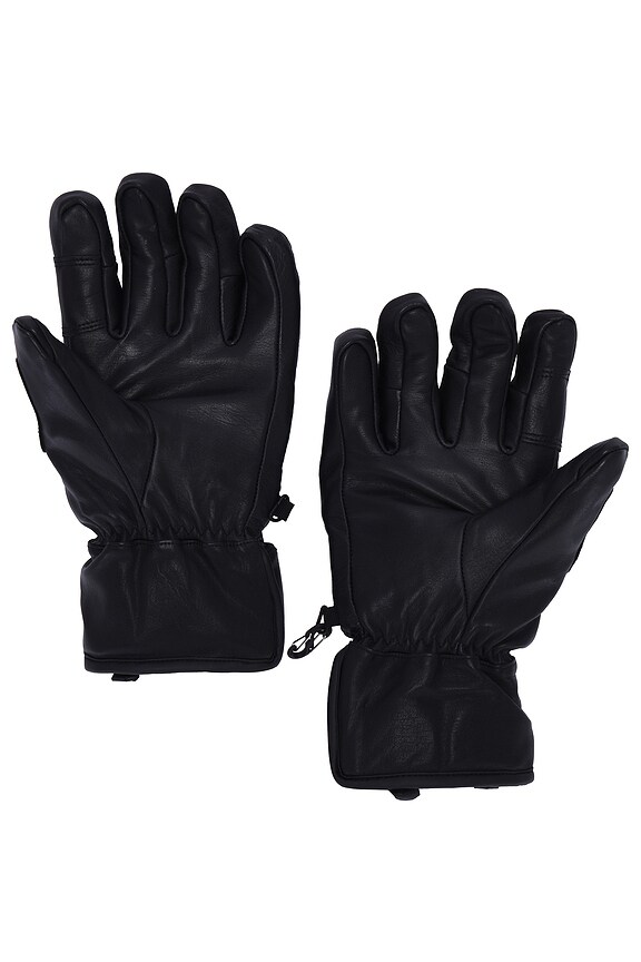 view 2 of 2 Leather Riding Gloves in Caviar