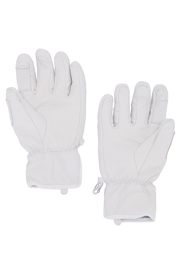 view 2 of 2 Leather Riding Gloves in White