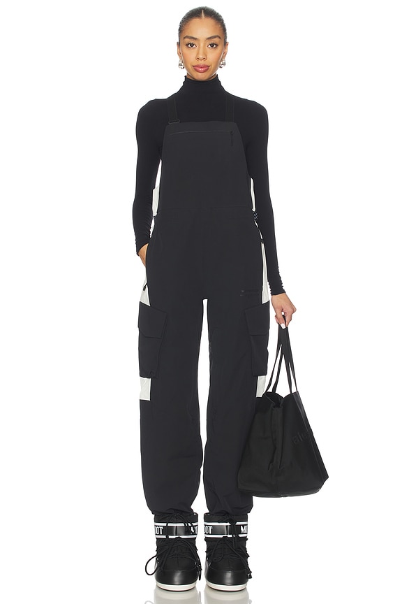 view 2 of 4 Performance Riding Bib Pant in Black & Warm White