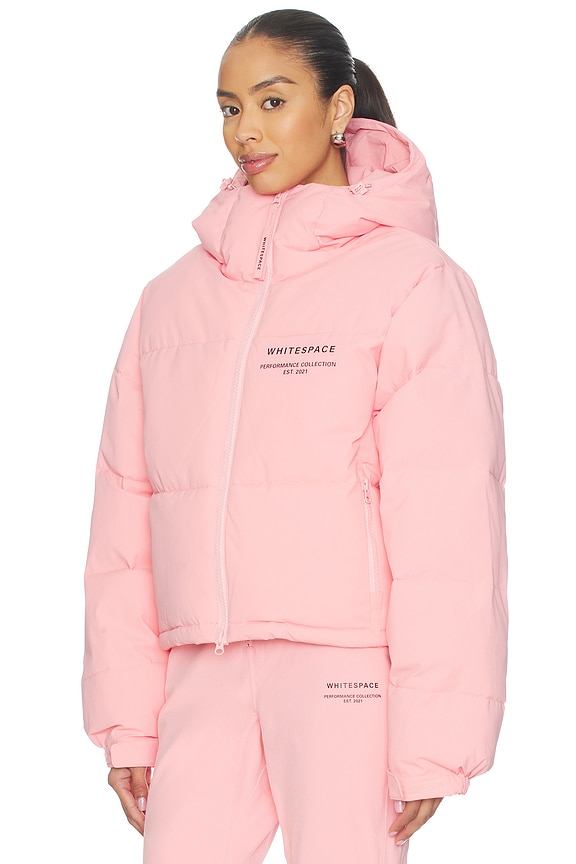 view 2 of 5 Cropped Puffer Jacket in Pink Icing