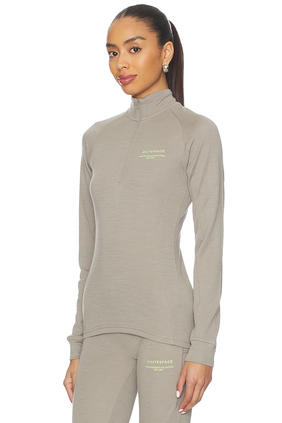 view 2 of 5 Merino Mock Neck Top in Rock Ridge