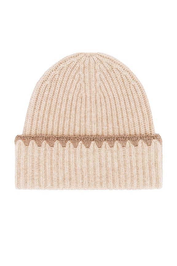 view 2 of 3 BONNET CACHEMIRE in Sandwisp & Brown