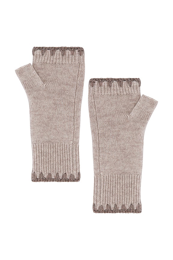 view 2 of 2 CALENTADOR DE MANOS DE CACHEMIRA in Sandwisp & Brown