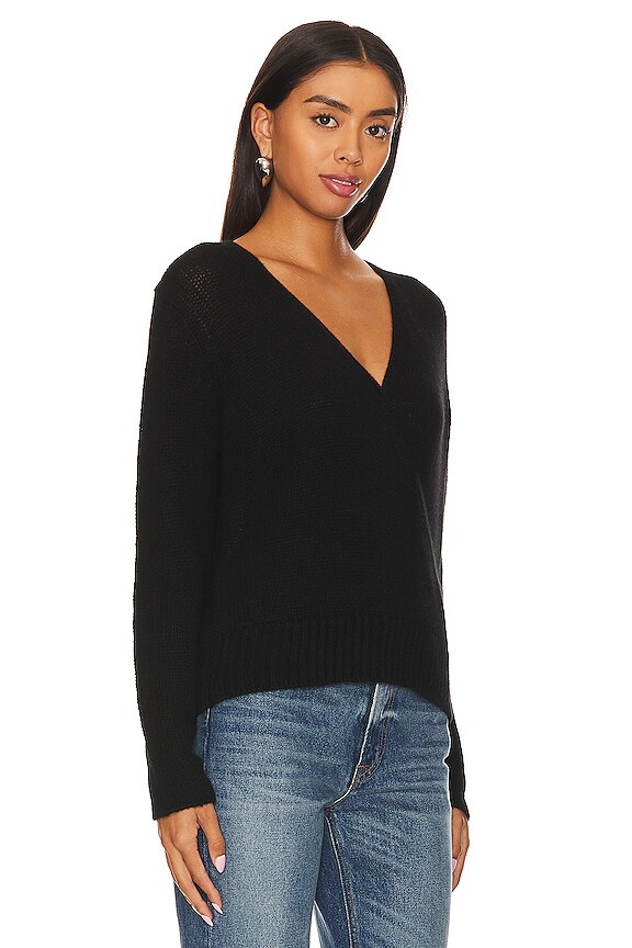 view 2 of 4 TOP DRAPÉ LÉGER in Black