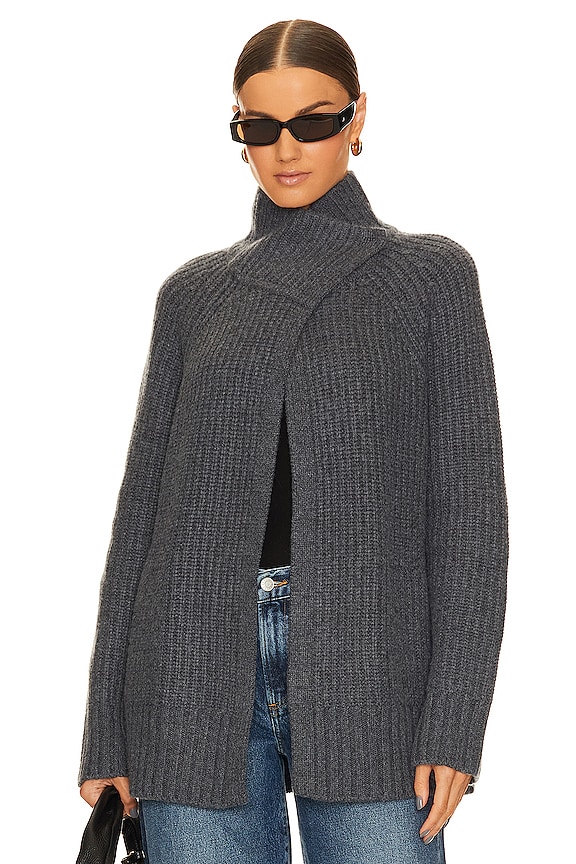 view 2 of 5 Ribbed Coatigan in Storm Grey