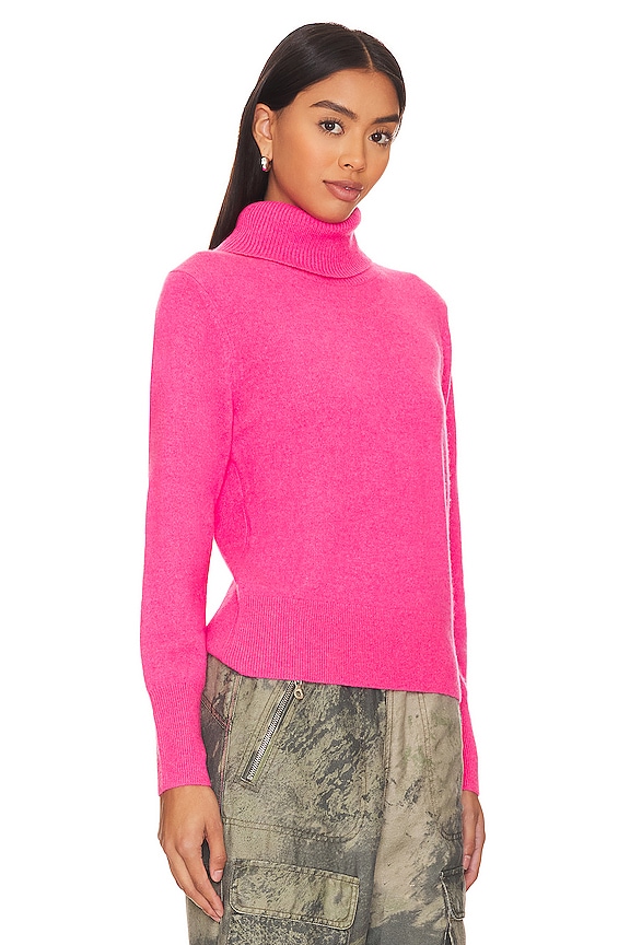 view 2 of 4 Essential Turtleneck in Bright Rose