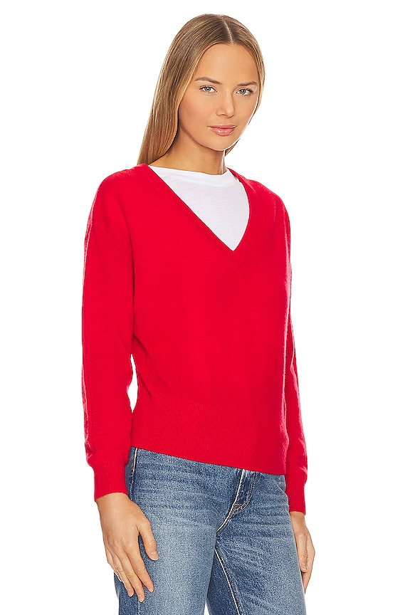 view 2 of 4 Cashmere Sweater in Crimson