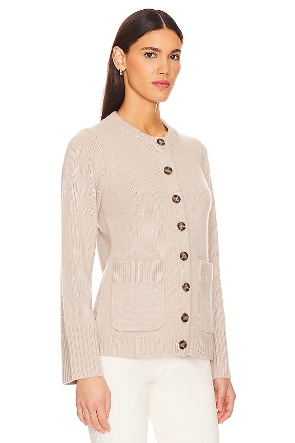 view 2 of 4 カシミアリュクスカーディガン in JUTE HTHR