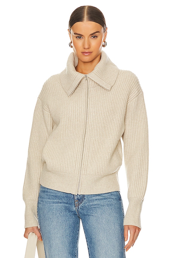 view 2 of 5 Zip Up Jacket in Bone