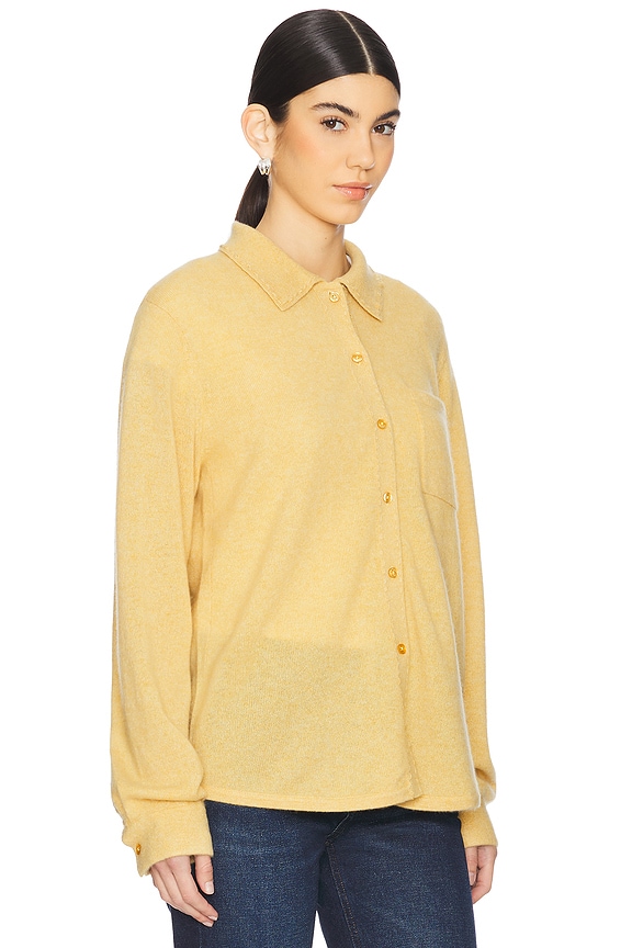 view 2 of 4 자수 스티치 셔츠 in Vintage Gold