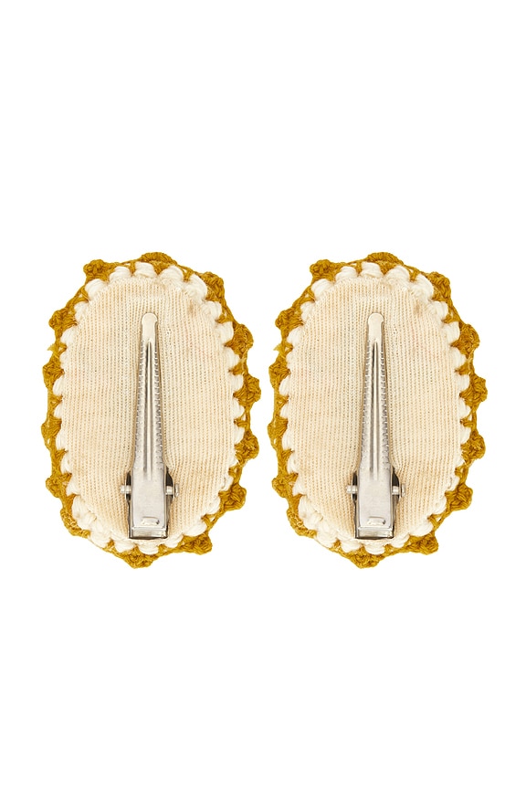 view 2 of 2 Crochet Clip Set in Early Blooms