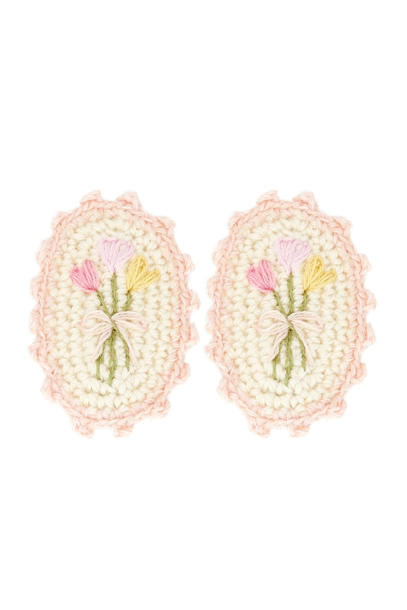 view 1 of 2 Crochet Clip Set in Petal Bouquet