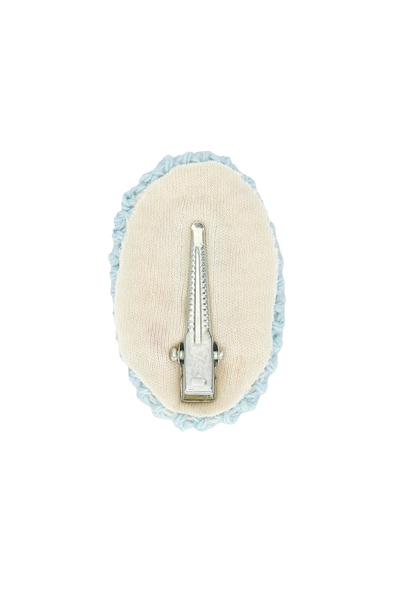 view 2 of 2 Crochet Clip Set in Cherry Stripe