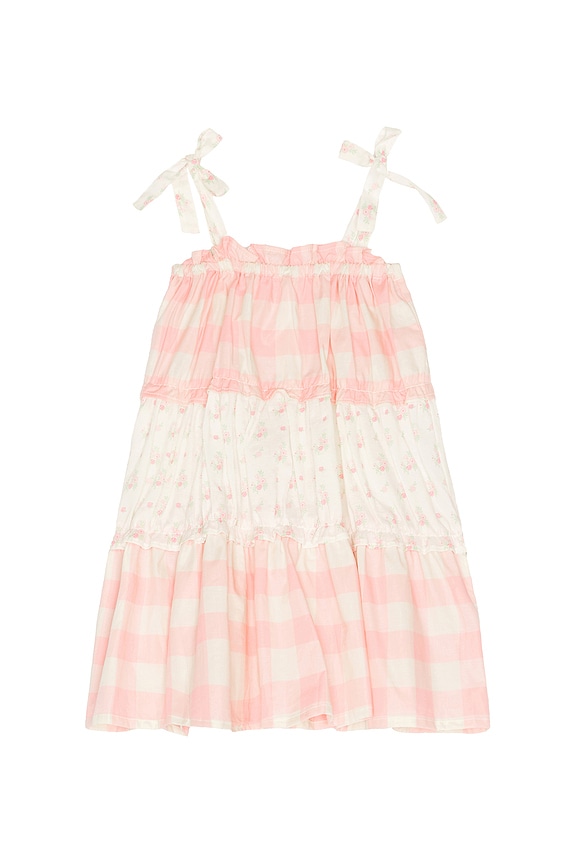view 1 of 2 VESTIDO AMBER in Pink Gingham
