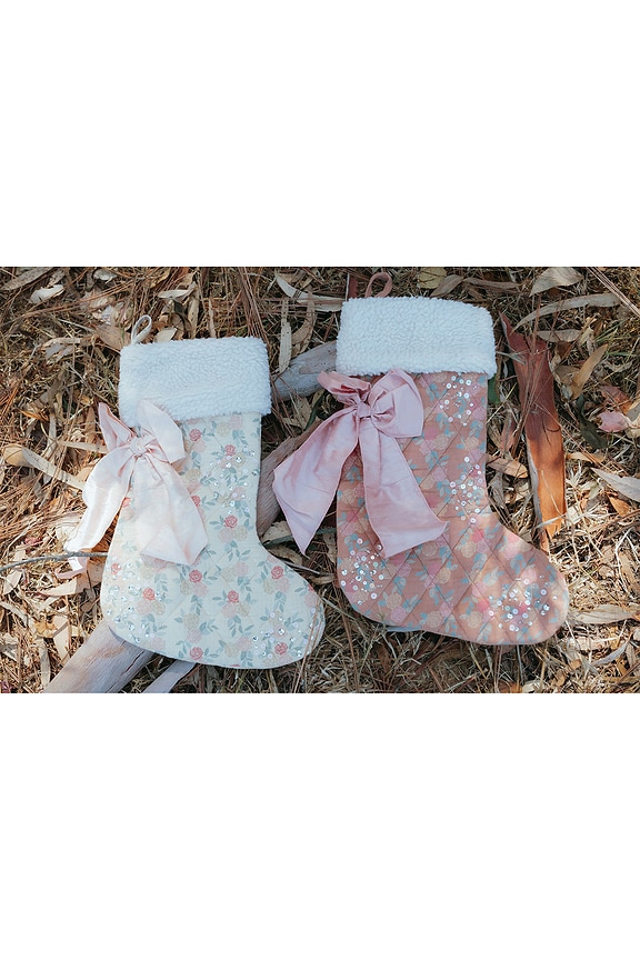 view 2 of 2 Kids Stockings in Pink Roses