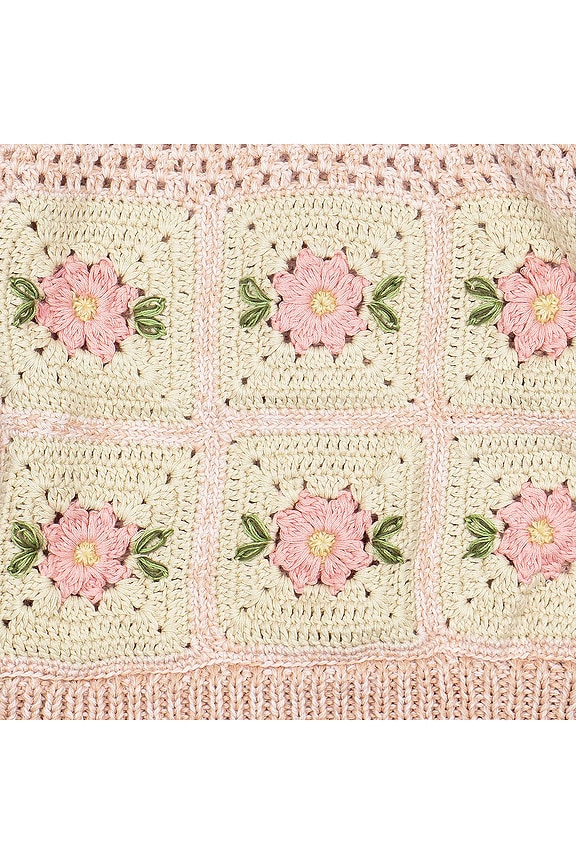 view 2 of 3 Patchwork Sweater in Vintage Blush