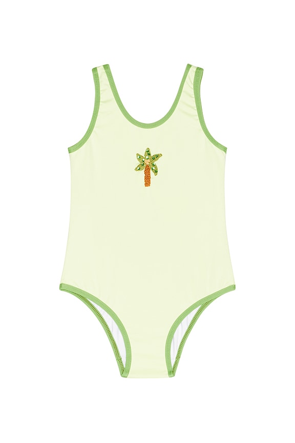 view 1 of 2 Palm Swimsuit in Pale Green
