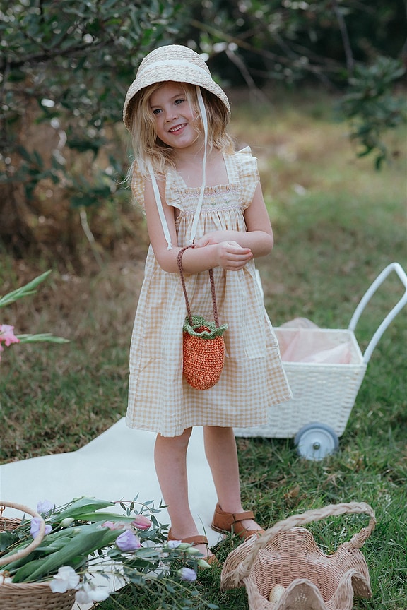 view 2 of 3 Kids Crochet Purse in Carrot