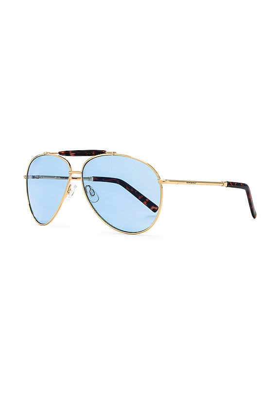 view 2 of 3 LUNETTES DE SOLEIL THE CITY in Gold Metal & Blue