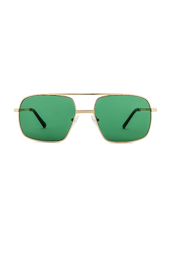 view 1 of 3 The Cafe Sunglasses in Shiny Gold & Gold