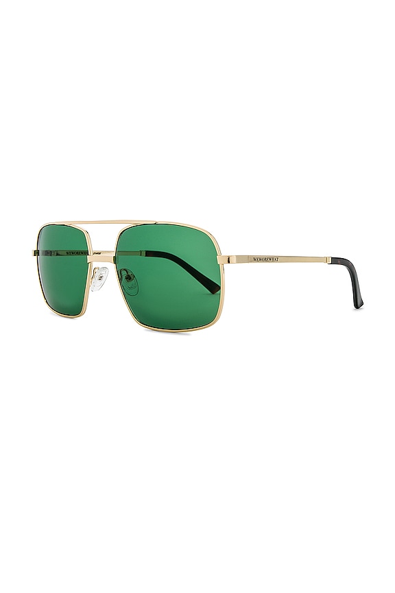 view 2 of 3 The Cafe Sunglasses in Shiny Gold & Gold