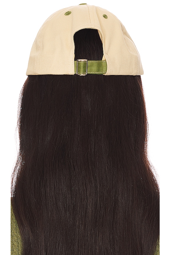 view 2 of 3 ハット in Court Green & Wheat