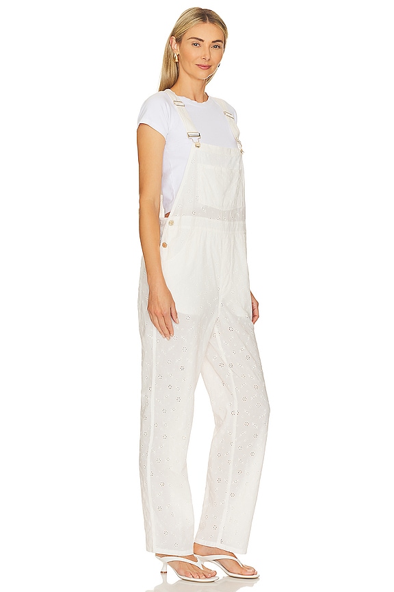 view 2 of 4 Basic Overall in Eyelet Off White