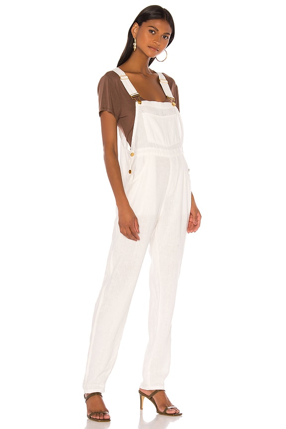 view 2 of 3 Basic Overalls in White