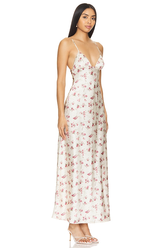 view 2 of 4 VESTIDO MIDI VINTAGE ROSES in Antique White Multi