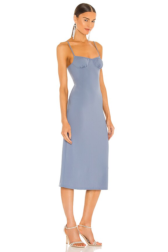 view 2 of 3 Midi Slip Dress in Stonewash