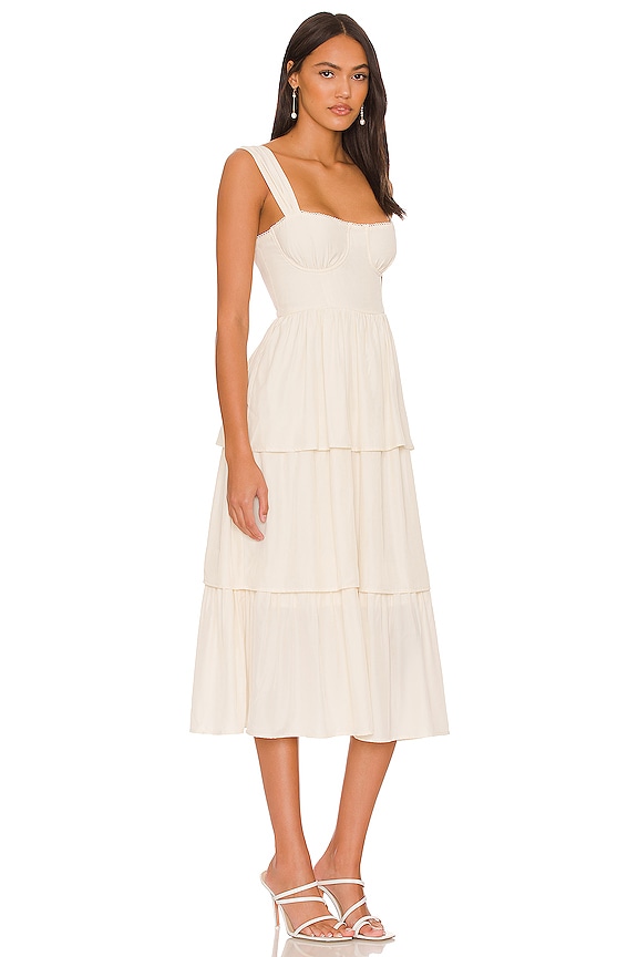 view 2 of 3 Corset Midi Dress in Ivory