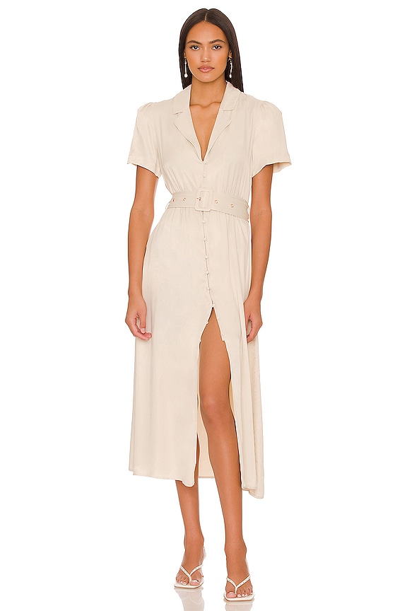 view 1 of 3 Camp Collar Shirt Dress in Creme Brulee in Cr?me Brulee