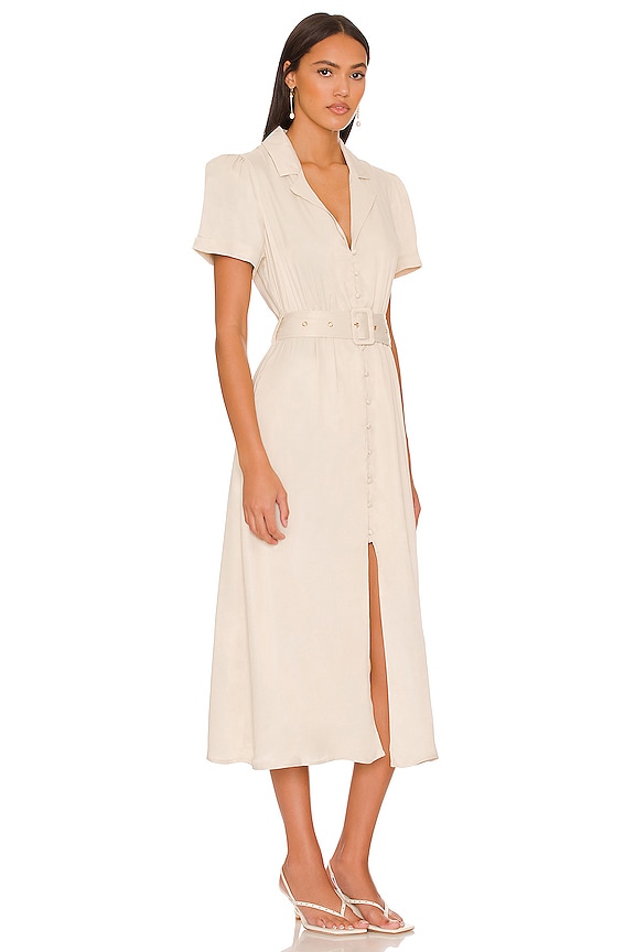 view 2 of 3 Camp Collar Shirt Dress in Creme Brulee in Cr?me Brulee
